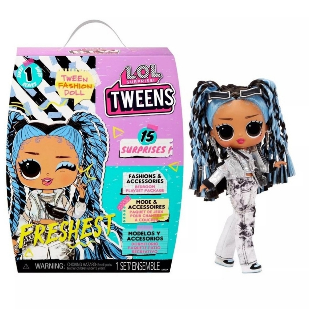 LOL Surprise Tweens Freshest Fashion Doll with 15 Surprises, Blue Multicolor